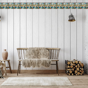 Stained Glass Look Anchor with Smaller Design Peel Wallpaper