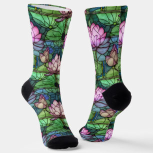 Stained Glass Lotus Crew Socks