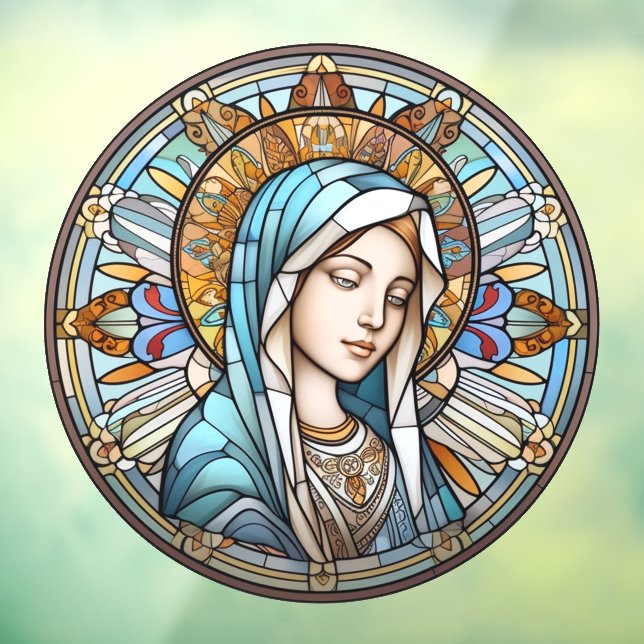 Stained Glass Madonna Round (Sheet 3)
