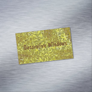 Stained Glass Magnetic Business Card