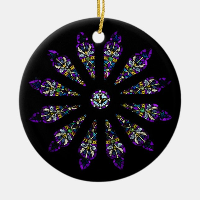 Stained Glass Mandala Ornament (Front)