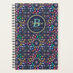 Stained Glass Mandala Pattern Personalised Planner