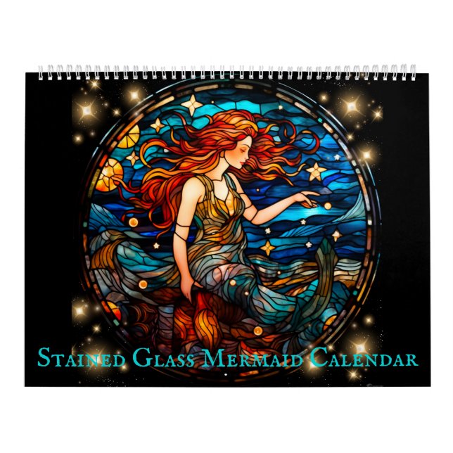 Stained Glass Mermaid Calendar (Cover)