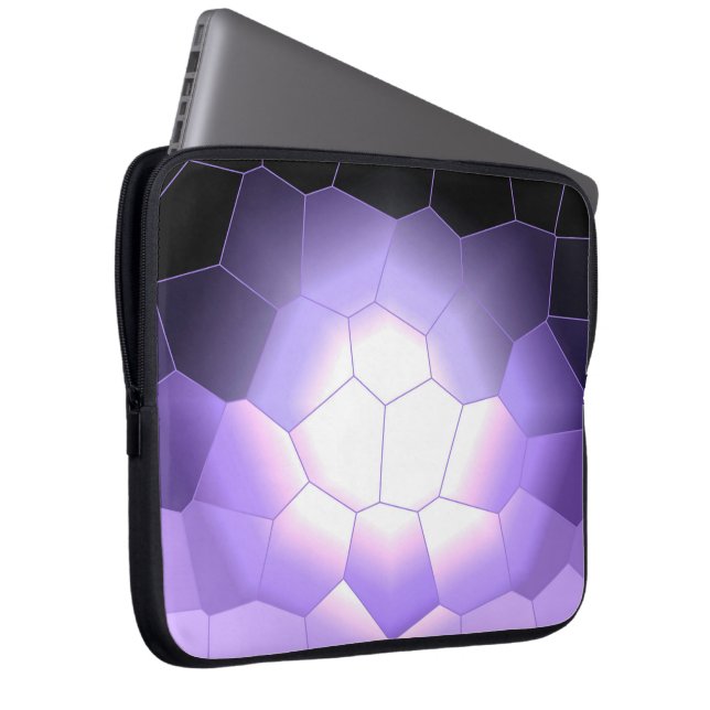 Stained Glass Moon Artistic Laptop Sleeve (Front Right)
