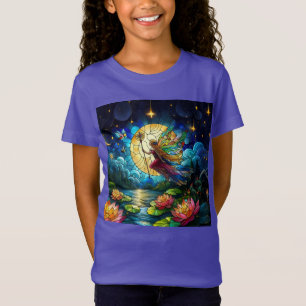 Stained Glass Moonlight Flight Fairy  T-Shirt