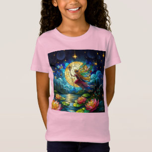 Stained Glass Moonlight Flight Fairy  T-Shirt