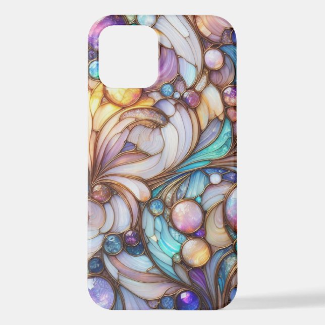 Stained glass mosaic iPhone case (Back)