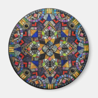 Stained Glass Mosaic Mandala Magnet