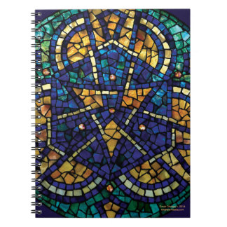 Stained Glass Mosaic Notebook "Kaleidoscope"