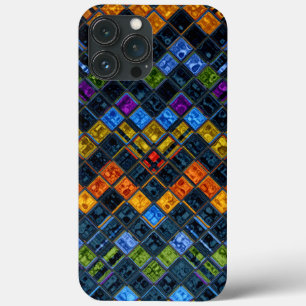 Stained Glass Mosaic Pattern iPhone 13 Pro Max Case