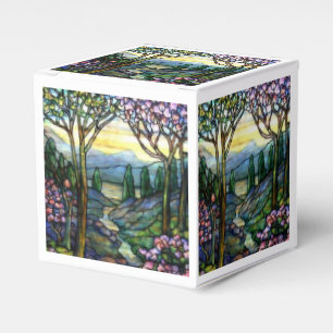 Stained Glass Mountains and Stream Favour Box