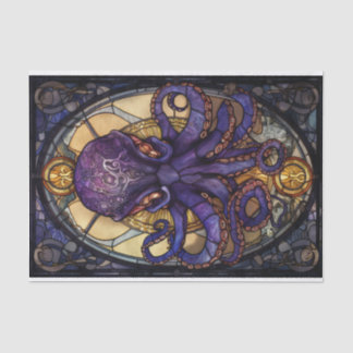 Stained Glass Octopus Tissue Paper