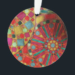 Stained Glass Ornament<br><div class="desc">This unique ornament was designed to give your tree a stained glass glow. Hand-drawn, this design will shine bright among the lights of your decorations!</div>