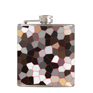 Stained Glass Pattern Hip Flask