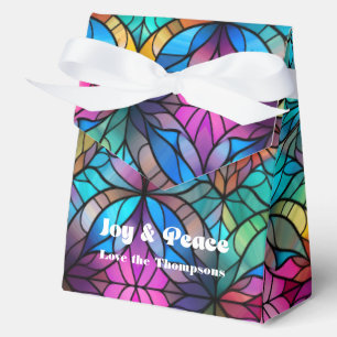 Stained Glass Personalised Holiday Favour Box