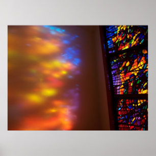 Stained Glass Photograph The Healing Window Art Poster