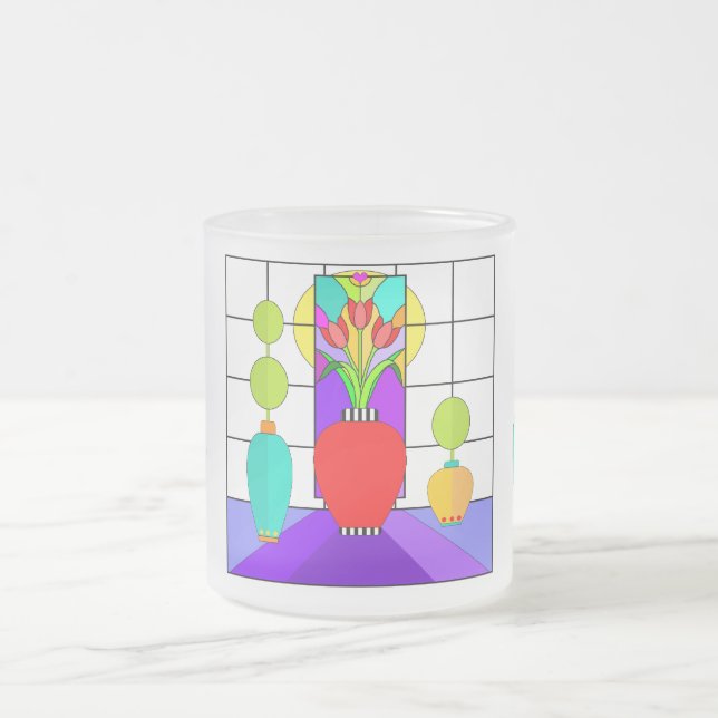 Stained Glass Picture Window frosted mug (Center)