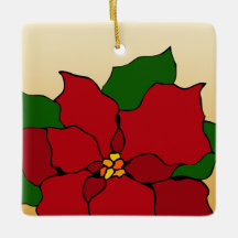 Stained-Glass Poinsettia