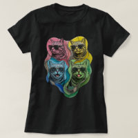 Stained Glass Pop Art Cat Sunglasses
