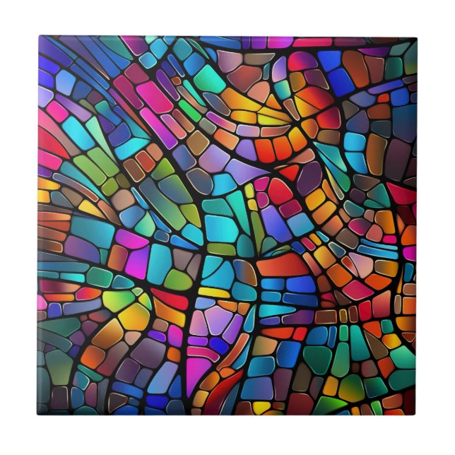 Stained Glass Print Tile (Front)