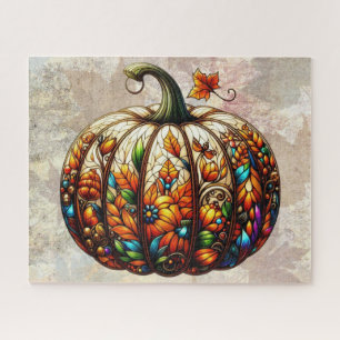 Stained Glass Pumpkin Puzzle