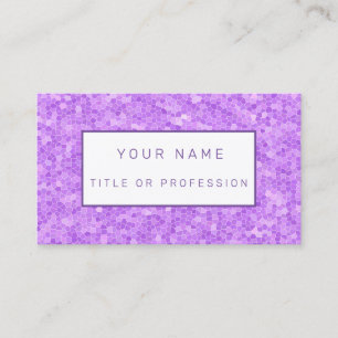 Stained Glass Purple Business Card