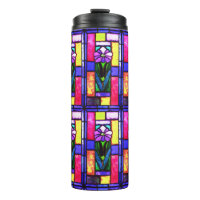 Stained Glass Purple Flower