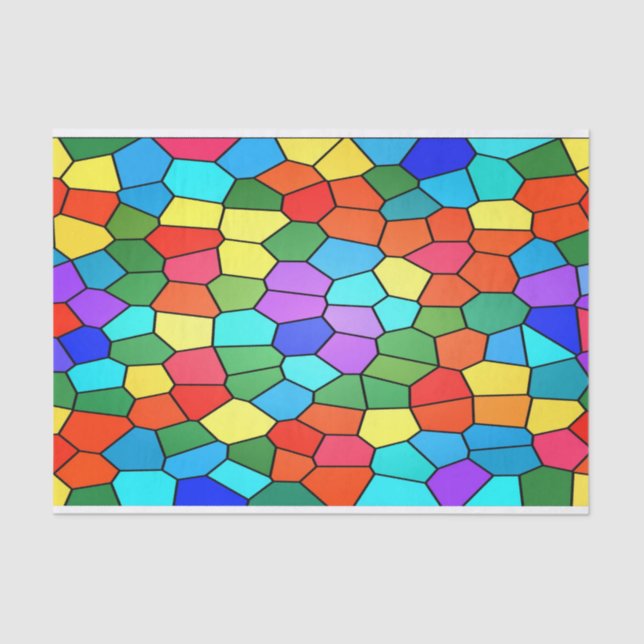 Stained Glass Rainbow 2183 Tissue Paper (Front)
