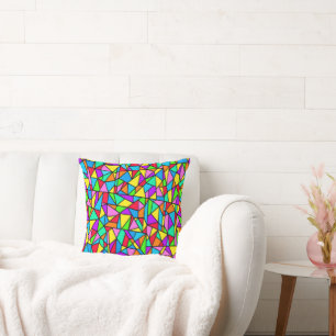 Stained Glass Rainbow Cushion