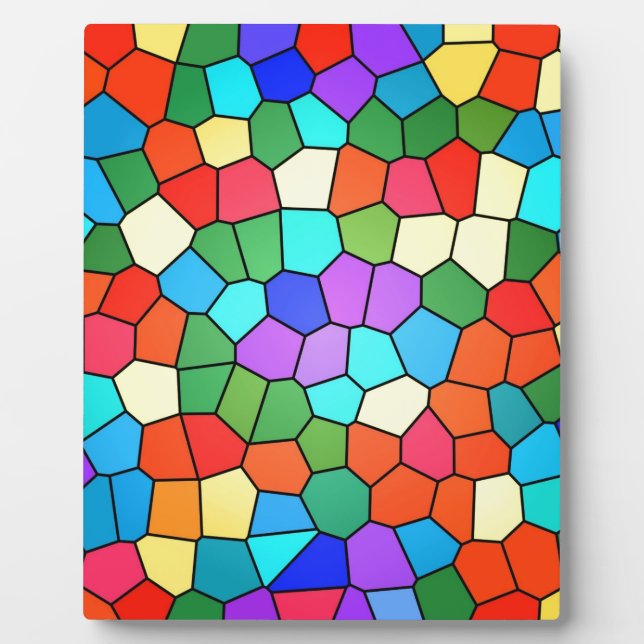 Stained Glass Rainbow Plaque (Front)