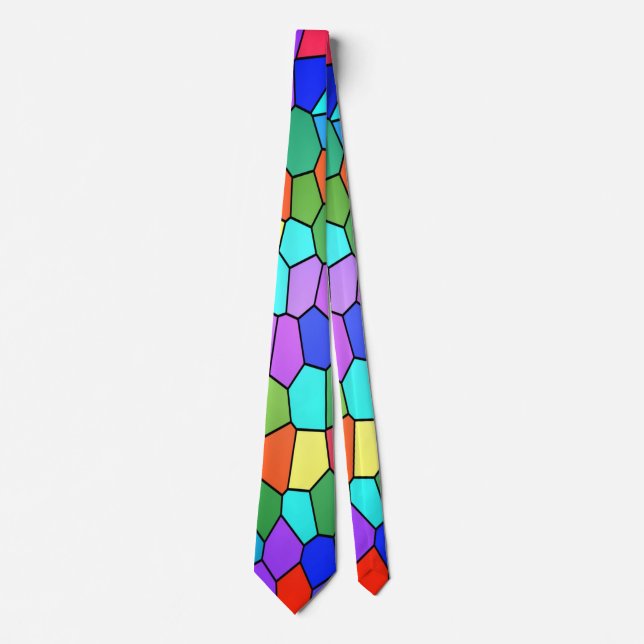 Stained Glass Rainbow Tie (Front)