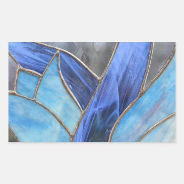 Stained Glass Rectangular Sticker (Front)