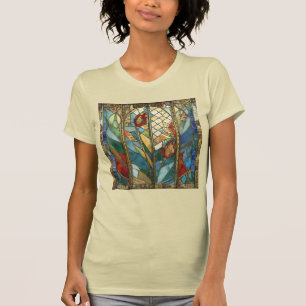 Stained Glass Red Chief Poppies at Sunrise T-Shirt