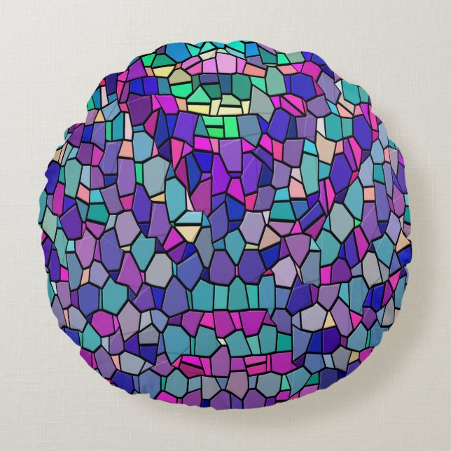 Stained Glass....... Round Cushion (Front)