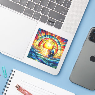 Stained Glass Sailboat