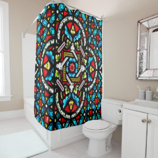 Stained Glass Shower Curtain
