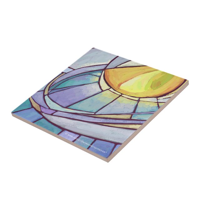 Stained Glass Sky Tile (Side)
