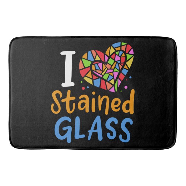 Stained Glass Stained Glass Artist Bath Mat (Front)
