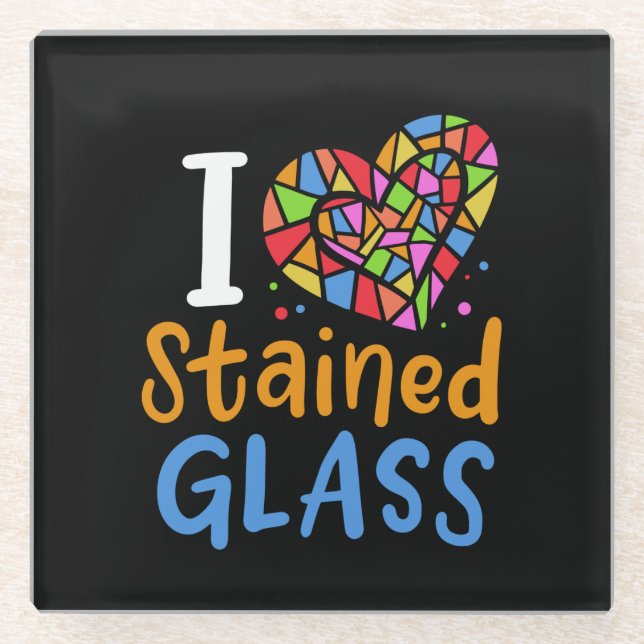 Stained Glass Stained Glass Artist Coaster (Front)