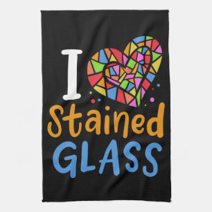 Stained Glass Stained Glass Artist Tea Towel