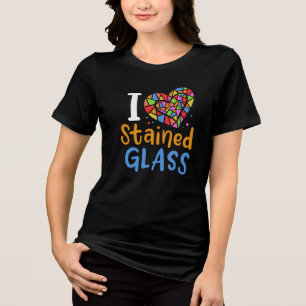 Stained Glass Stained Glass Artist Tri-Blend Shirt