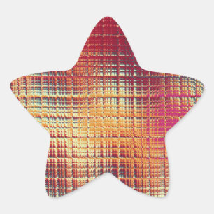 Stained Glass Star Sticker