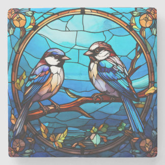 Stained Glass Stone Coaster