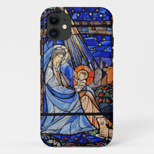 Stained Glass Style Nativity Case-Mate iPhone Case