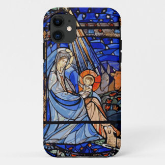 Stained Glass Style Nativity Case-Mate iPhone Case