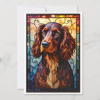 Stained Glass Style Setter Spaniel Dog