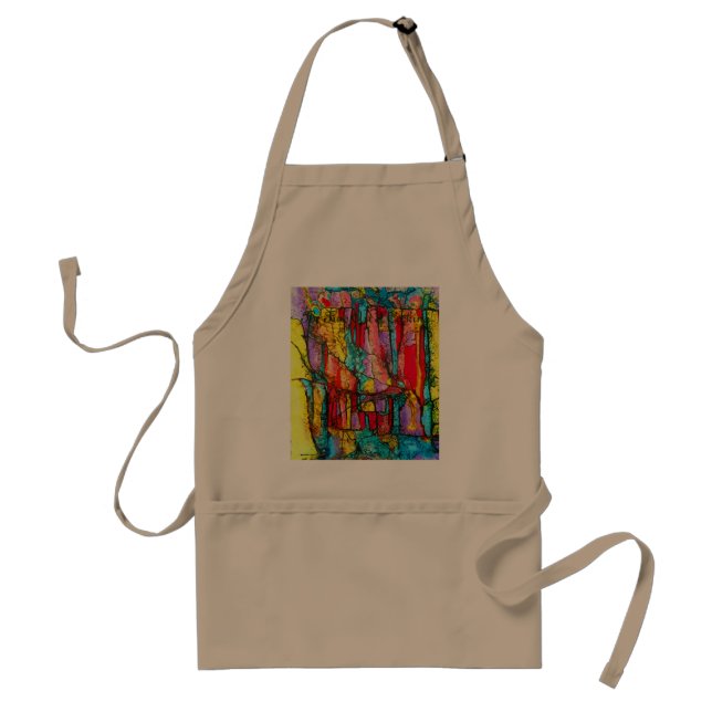 stained glass the fine art of cooking standard apron (Front)