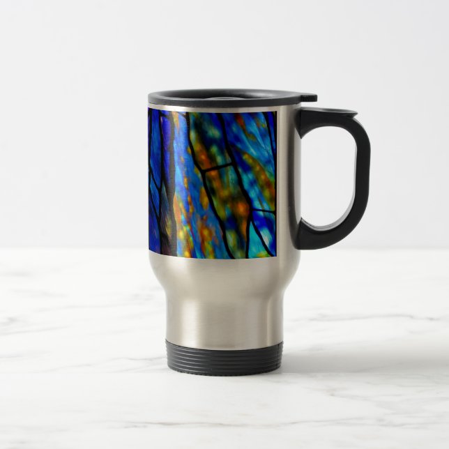 Stained Glass, Tiffany - Style,  Travel Mug (Right)