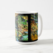 Stained Glass Tiffany Window Psalms 42:1 Deer Mug (Front Right)