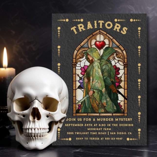 Stained Glass Traitors Tarot Card Murder Mystery (Creator Uploaded)